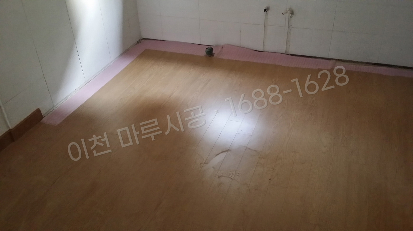 이천 장록동 강화마루 한솔 레브 라레도오크 바닥공사 마루시공업체 시공 완료